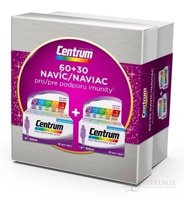 Centrum pre ženy (Vianočný balíček) tbl (inov. 2022) 60+30 naviac (90 ks), 1x1 set