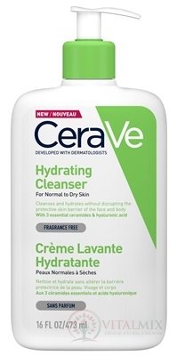 CeraVe HYDRATAČNÝ ČISTIACI GÉL na normálnu až suchú pokožku 1x473 ml