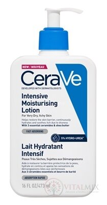 CeraVe INTENZÍVNE HYDRATAČNÉ MLIEKO pre veľmi suchú, svrbiacu pokožku 1x473 ml