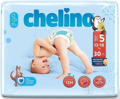 CHELINO T5 detské plienky (13-18 kg) s dermo ochranou 1x30 ks