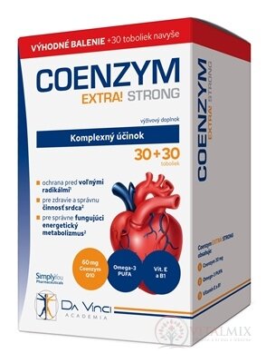 COENZYM EXTRA STRONG 60MG - Da Vinci cps 30+30 zadarmo (60 ks)