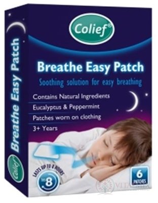 Colief Breathe Easy Patch Eucalyptus & Peppermint náplasť 1x6 ks