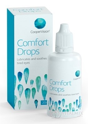 CooperVision Comfort Drops očné kvapky zvlhčujúce kvapky pre používateľov kontaktných šošoviek 1x20 ml