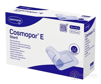 Cosmopor E Steril náplasť sterilná s mikrosieťkou (10 x 6 cm) 1x25 ks
