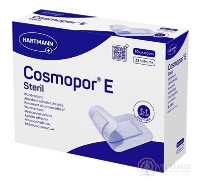Cosmopor E Steril náplasť sterilná s mikrosieťkou (10 x 8 cm) 1x25 ks