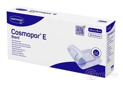Cosmopor E Steril náplasť sterilná s mikrosieťkou (20 x 8 cm) 1x25 ks