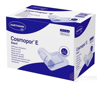 Cosmopor E Steril náplasť sterilná s mikrosieťkou (7,2 x 5 cm) 1x50 ks
