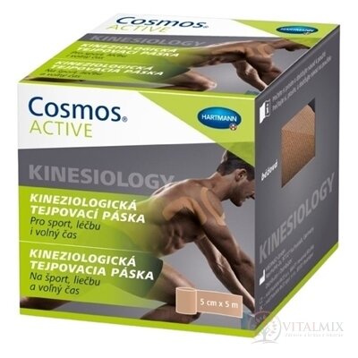 Cosmos ACTIVE Kineziologická tejpovacia páska béžová (5 cm x 5 m) 1x1 ks