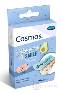 Cosmos Mr. Wonderful Take care & SMILE náplasť vodeodolná (25 x 72 mm) 1x16 ks