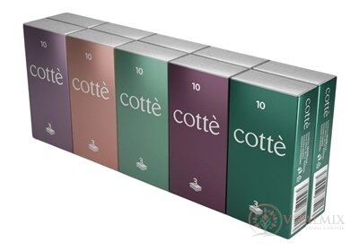 Cotté Papierové vreckovky 3-vrstvové, 10x10 ks (100 ks)