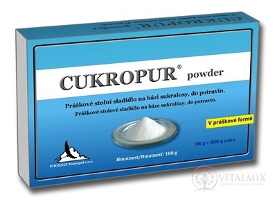 CUKROPUR Powder práškové stolové sladidlo 1x100 g