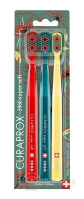CURAPROX CS 3960 supersoft Edícia vlčích makov zubná kefka (2+1) 1x3 ks