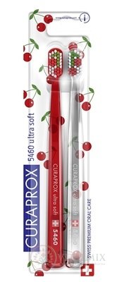 CURAPROX CS 5460 ultrasoft Čerešňová edícia zubná kefka (dvojbalenie), 1x2 ks