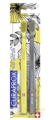CURAPROX CS 5460 ultrasoft Edícia Žltých Makov zubná kefka (dvojbalenie), 1x2 ks