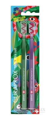 CURAPROX CS 5460 ultrasoft Recyklovaná edícia zubná kefka (dvojbalenie), 1x2 ks