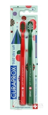 CURAPROX CS 5460 ultrasoft Vianočná edícia zubná kefka (dvojbalenie), 1x2 ks