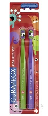 CURAPROX CS 5500 Kids ultrasoft Kazizúbková Edícia detská zubná kefka (dvojbalenie), 1x2 ks