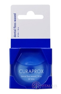 CURAPROX DF 834 zubná niť voskovaná (50m) s mätovou príchuťou (inov.2021) 1x1 ks