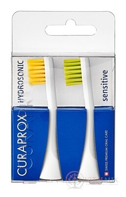 CURAPROX HYDROSONIC SENSITIVE Hydrosonická náhradná hlavica, žltá + zelená, 1x2 ks