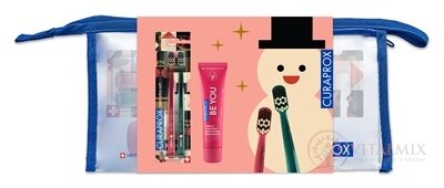 CURAPROX Vianočný balíček zubná kefka Edícia Luskáčik 1x2 ks + zubná pasta BE YOU 1x60 ml, 1x1 set