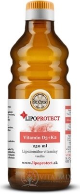 D3+K2 LIPOPROTECT - St. Crux lipozomálne vitamíny v oleji, vanilka, 1x250 ml