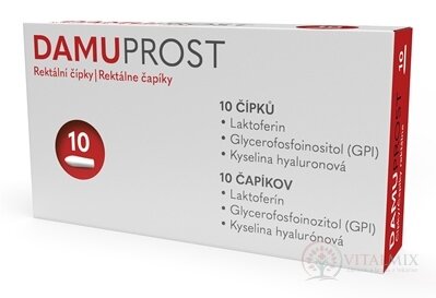 DAMUPROST čapíky rektálne 1x10 ks