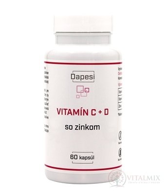Dapesi VITAMÍN C + D so zinkom cps 1x60 ks