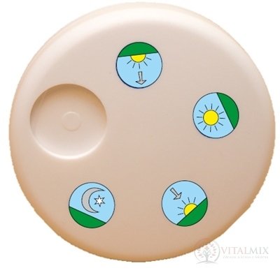 DÁVKOVAČ LIEKOV DENNÝ - Euroform plastový, okrúhly 1x1 ks