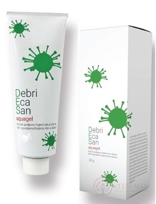 DebriEcaSan aquagel dermálny gél na ranu 1x30 g