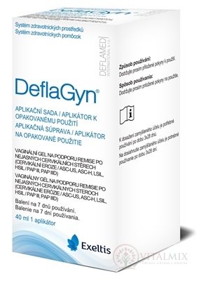 DeflaGyn aplikačná súprava vaginálny gél 40 ml + 1 aplikátor, 1x1 set