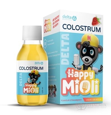 DELTA COLOSTRUM MiOli Jahoda tekuté 1x125 ml