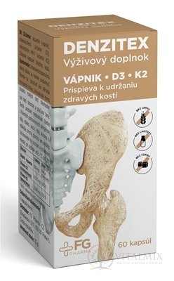 DENZITEX - FG Pharma cps (vápnik+D3+K2) 1x60 ks