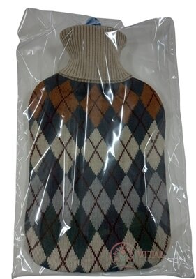 DEPAN Termofor ohrievacia fľaša s pleteným obalom DIAMANT, objem 2l, 1x1 ks