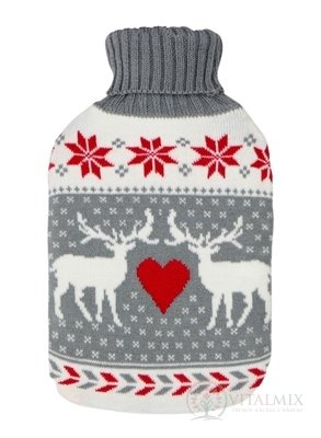 DEPAN Termofor ohrievacia fľaša s pleteným obalom VIANOČNÝ SOB 1x1 ks
