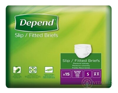 DEPEND Slip SUPER PLUS S priedušné plienkové nohavičky 1x15 ks
