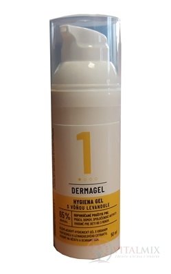 DERMAGEL - Hygiena gel s vôňou levandule 1x50 ml