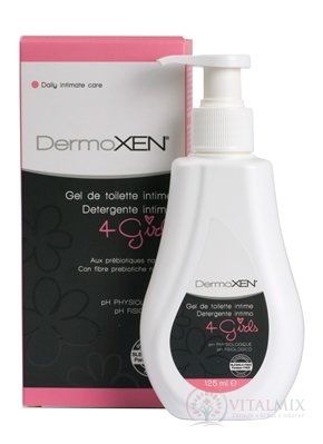 DermoXEN 4 Girls intímny čistiaci gél pre dievčatá 1x125 ml