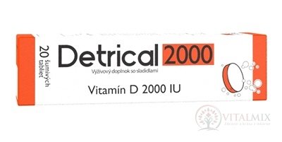 Detrical 2000 Vitamín D šumivé tablety 1x20 ks