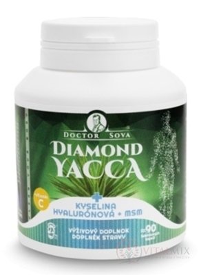 DIAMOND YACCA + kys.hyalurónová + MSM cps 1x90 ks
