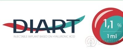 DIART 1,1 % Implantát na báze HA 11 mg/1 ml v predplnenej injekčnej striekačke, na náhradu synoviálnej tekutiny 1x1 ml