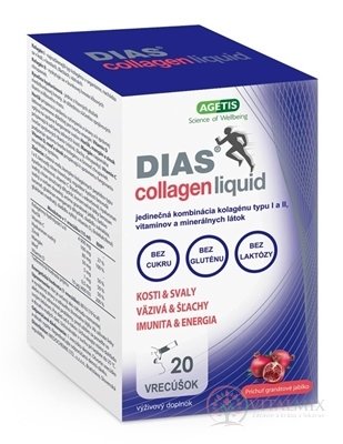DIAS collagen liquid gél vo vrecúškach 1x20 ks