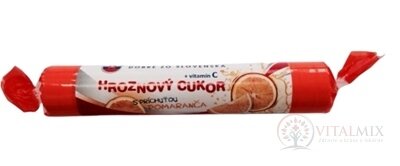 Dobré z SK HROZNOVÝ CUKOR príchuť POMARANČ pastilky, s vit. C, 1x39 g