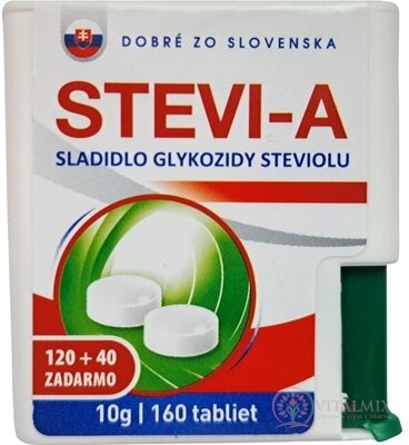 Dobré z SK STEVIA tbl (sladidlo na báze isomaltu a glykozidov steviolu) 120+40 zadarmo (160 ks)