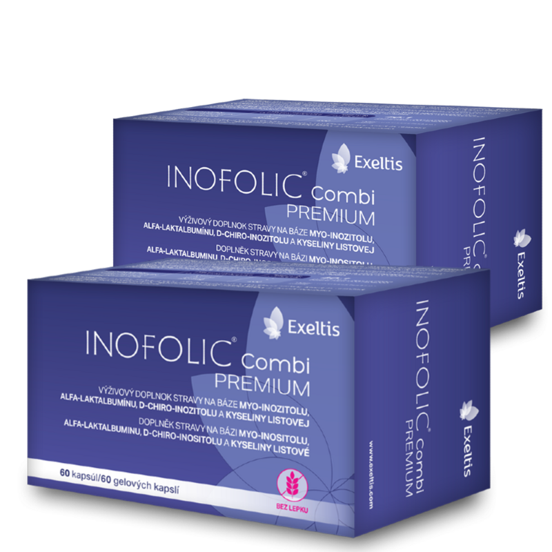EXELTIS INOFOLIC COMBI PREMIUM 60gel.cps VÝHODNÉ DVOJBALENIE /2mes