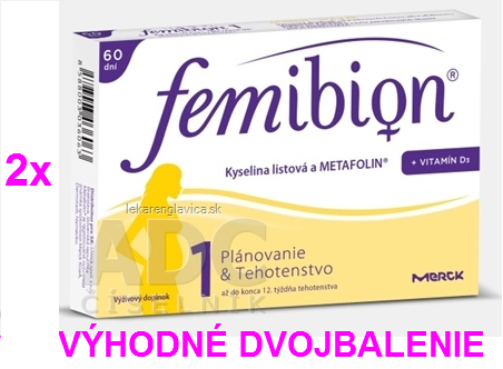 Femibion 1 800 ®+VIT.D3 60+60tbl VÝHODNÉ DVOJBALENIE 