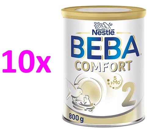 BEBA COMFORT 2, 5HMO, následné dojčenské mlieko, 800 g, 10ks