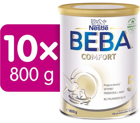 BEBA COMFORT 5, mliečna výživa pre malé deti, 10×800 g