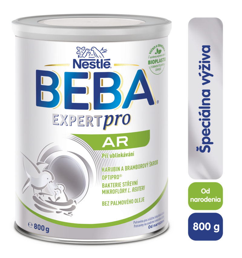 BEBA EXPERTpro AR pri odgrckávaní, dojčenská mliečna výživa, potraviny na osobitné lekárske účely, od narodenia, 800 g