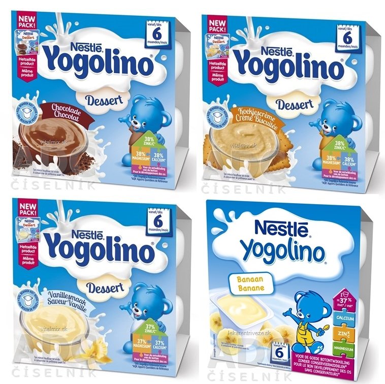 NESTLÉ BABY YOGOLINO DESSERT 4ks (4x100G) MIX