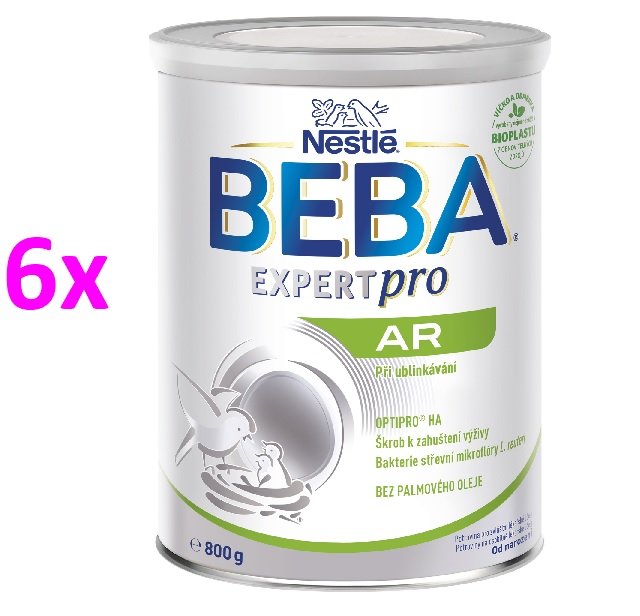 BEBA EXPERTpro AR pri odgrckávaní, dojčenská mliečna výživa, potraviny na osobitné lekárske účely, od narodenia, 6x800G